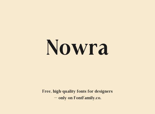 Nowra Font