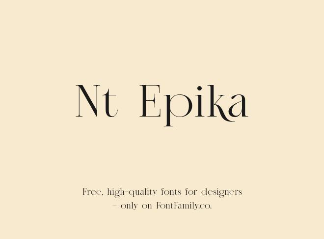 Nt Epika Font