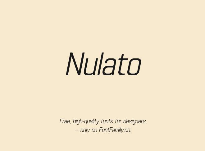 Nulato Font