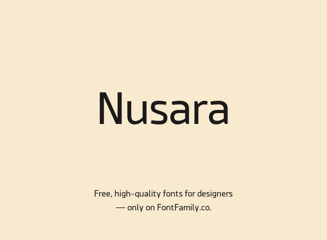 Nusara Font