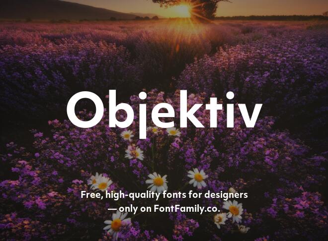 Objektiv Font