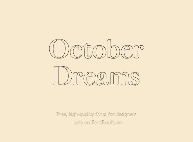 October Dreams Font