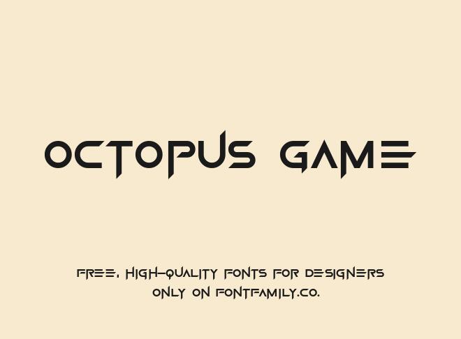 Octopus Game Font