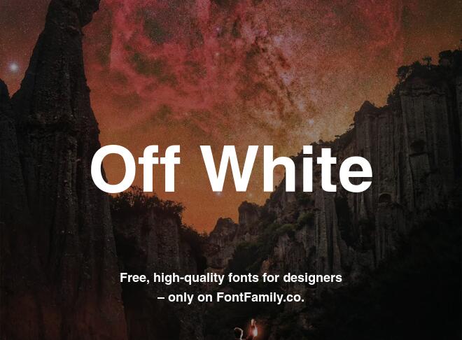 Off White Font