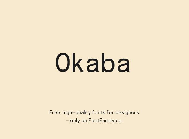 Okaba Font