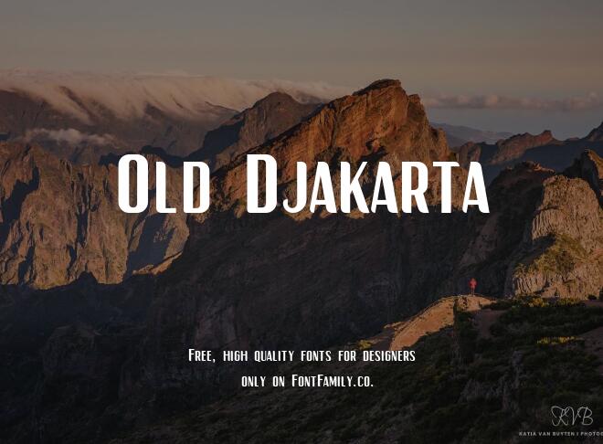 Old Djakarta Font