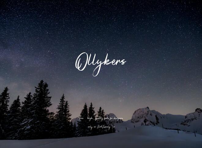 Ollykers Font