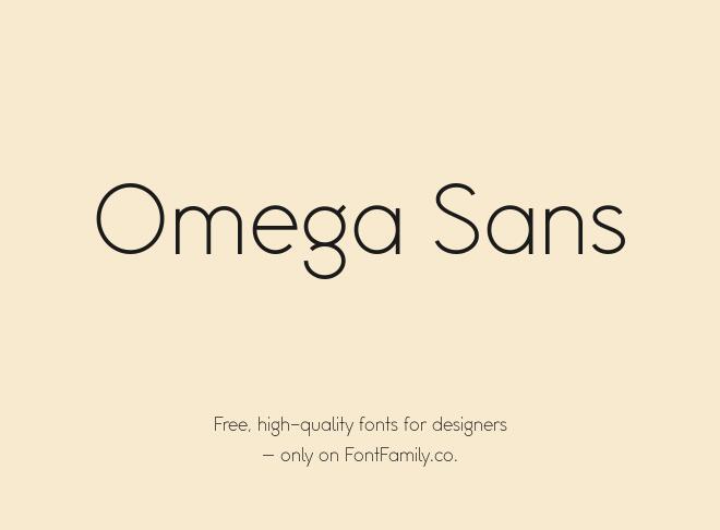 Omega Sans Font