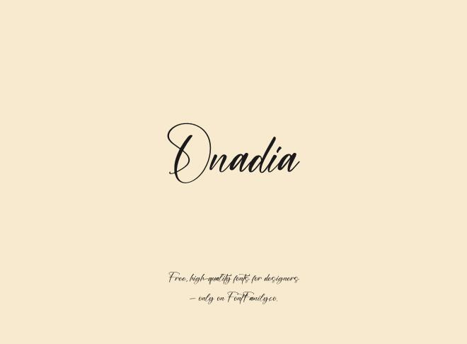 Onadia Font