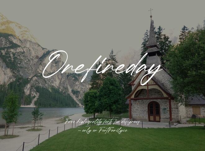 Onefineday Font