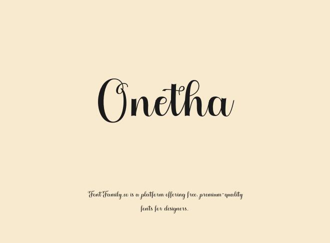 Onetha Font