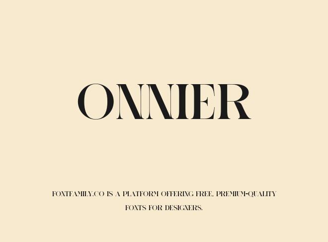 Onnier Font