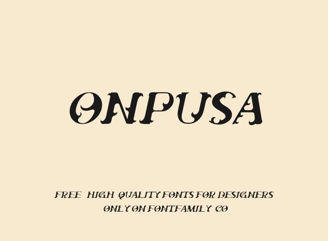 Onpusa Font