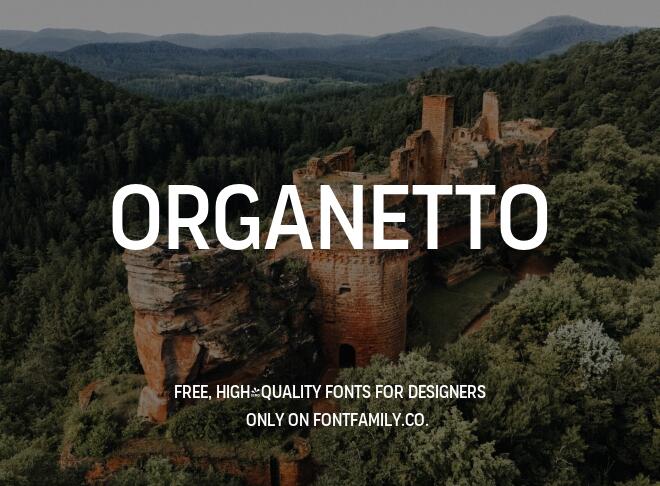 Organetto Font