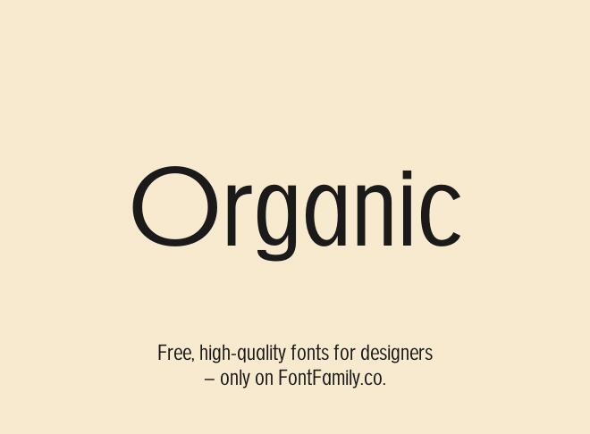 Organic Font