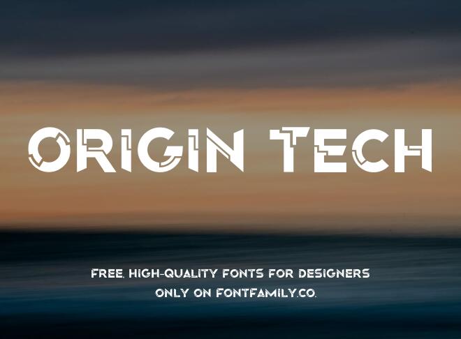 Origin Tech Font