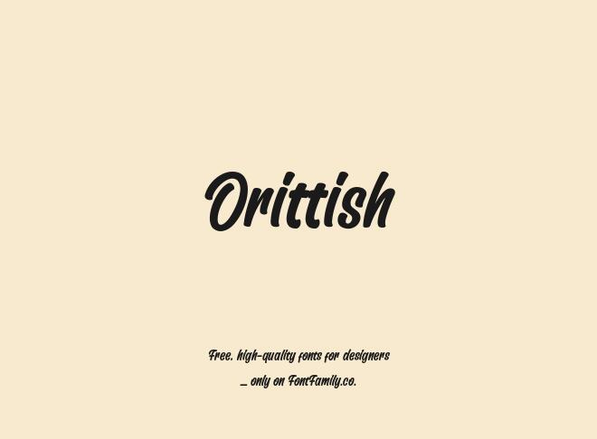 Orittish Font