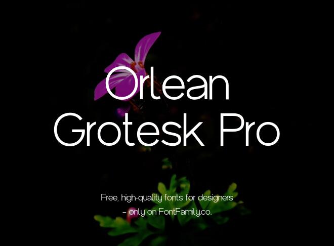 Orlean Grotesk Pro Font Family