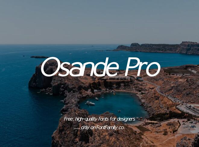 Osande Pro Font