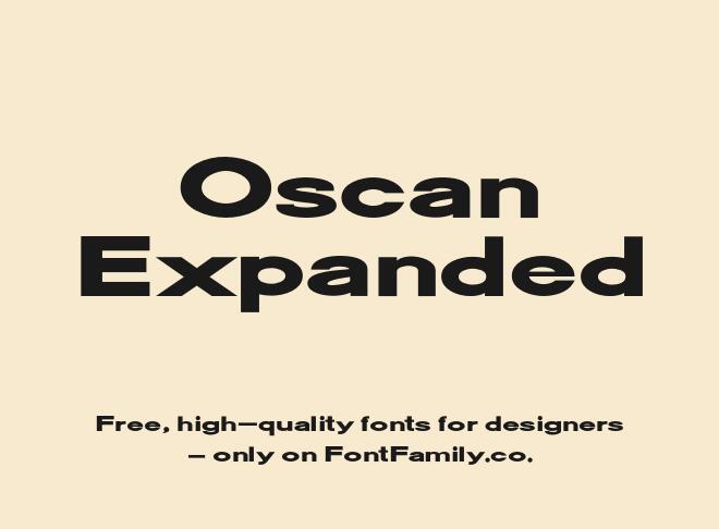 Oscan Expanded Font