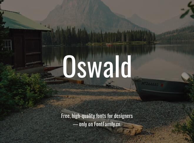 Oswald Font