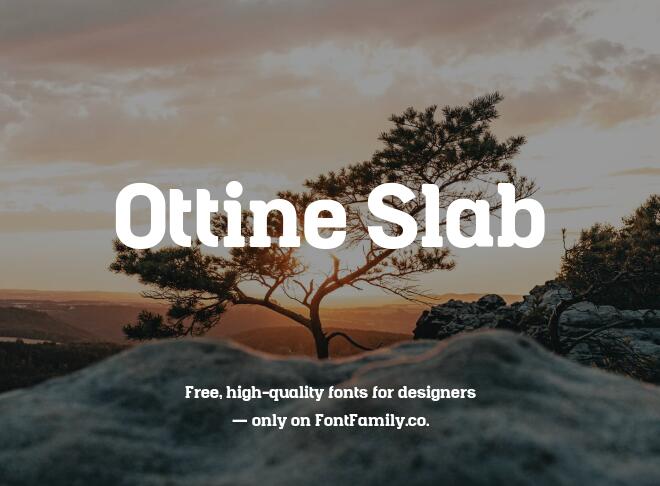 Ottine Slab Font