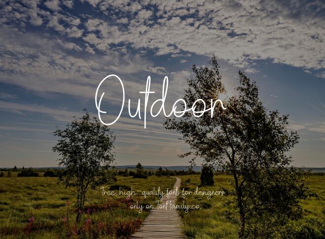 Outdoor Font
