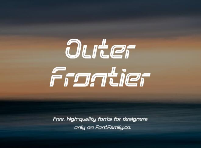 Outer Frontier Font