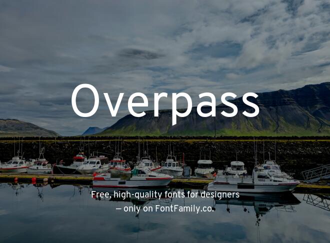 Overpass Font