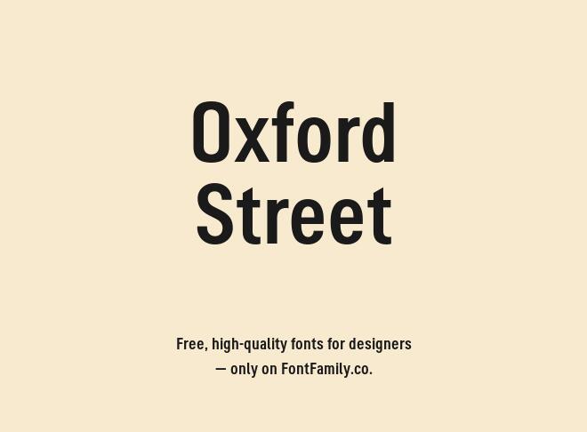 Oxford Street Font