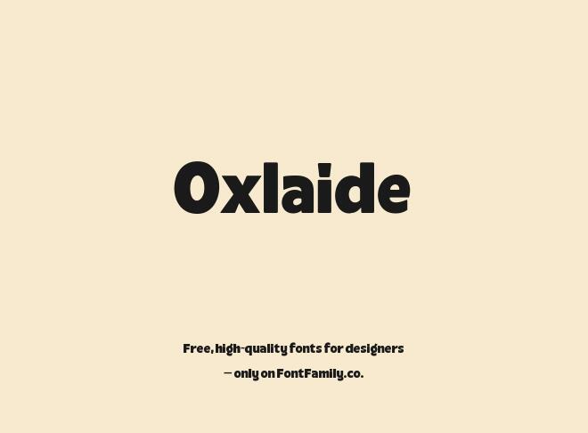 Oxlaide Font