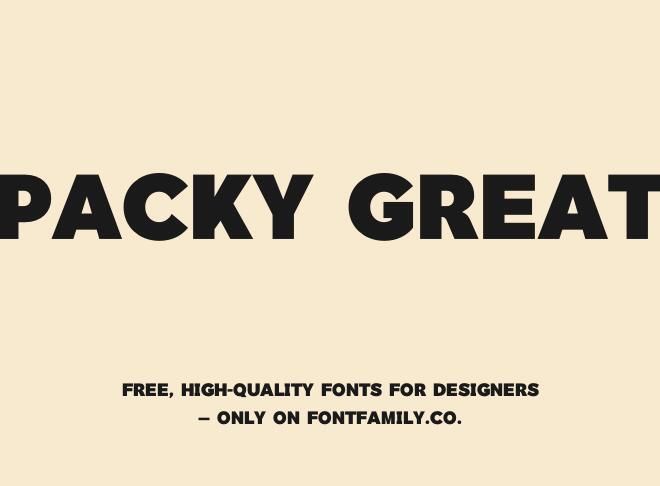 Packy Great Font