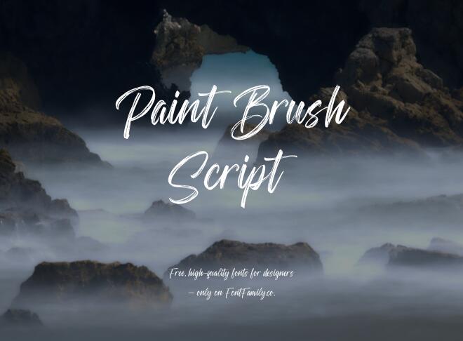 Paint Brush Script Font