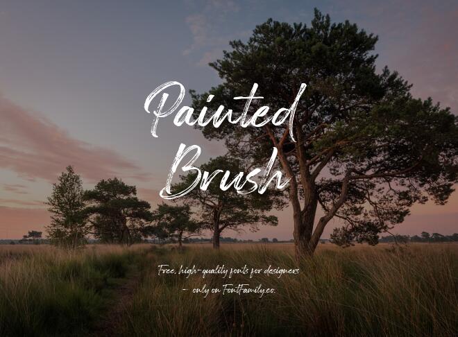 Painted Brush Font