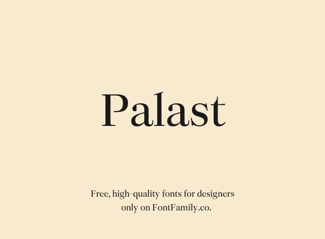 Palast Font
