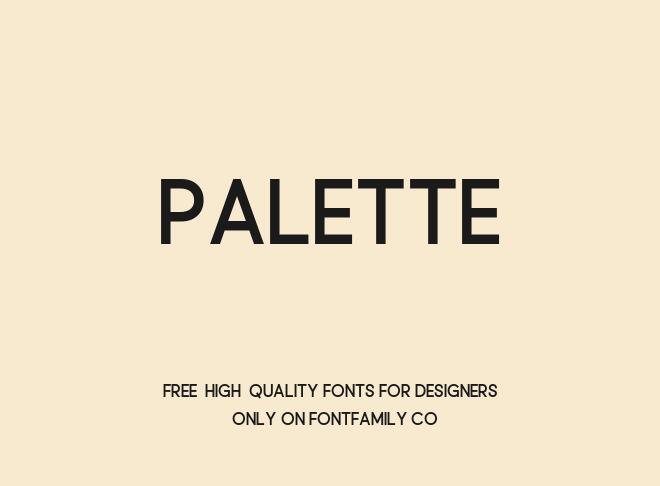 Palette Font