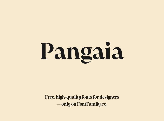 Pangaia Font