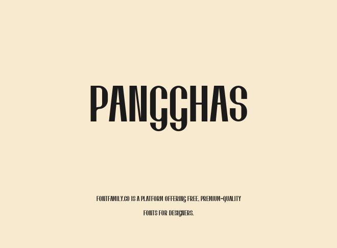 Pangghas Font