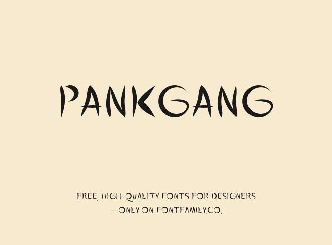Pankgang Font