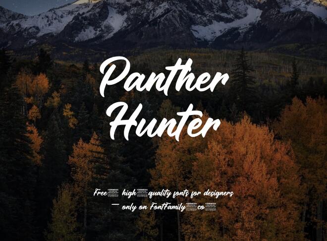 Panther Hunter Font