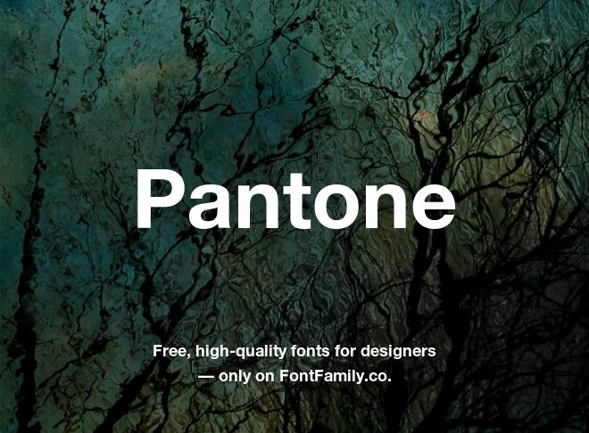 Pantone Font