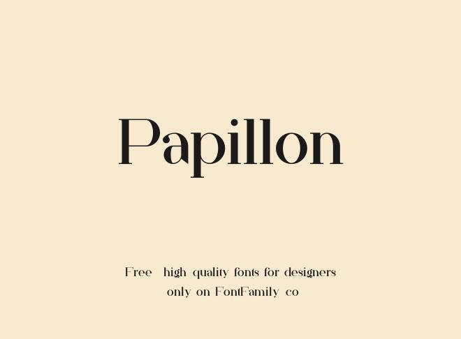 Papillon Font