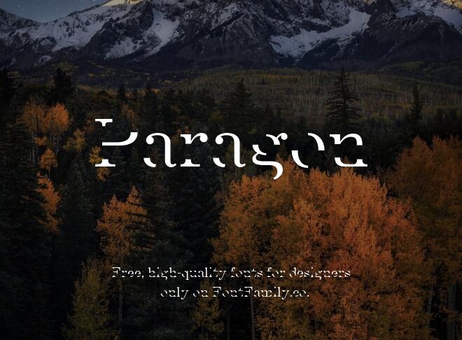 Paragon Font