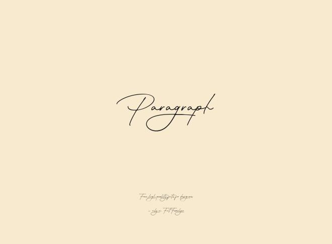 Paragraph Font