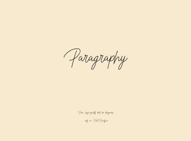 Paragraphy Font