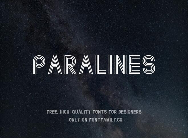 Paralines Font
