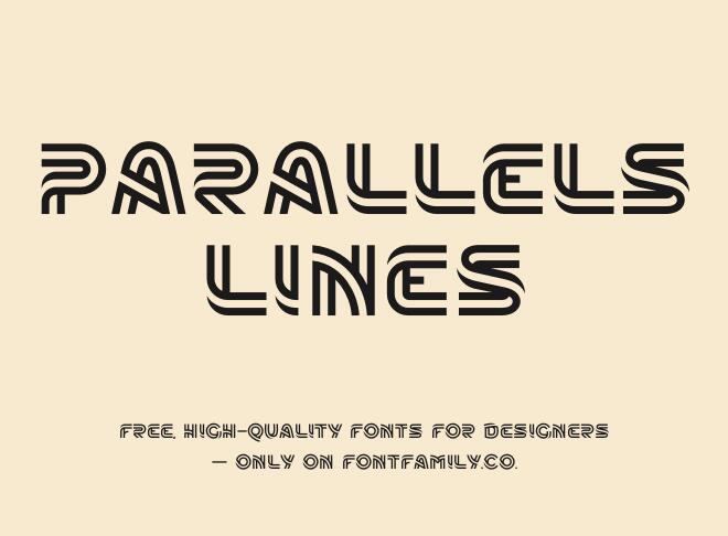 Parallels Lines Font