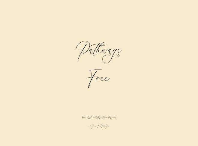 Pathways Free Font
