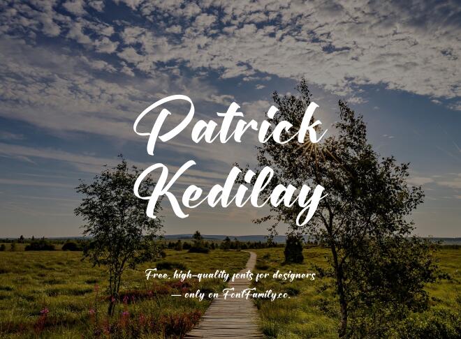 Patrick Kedilay Font