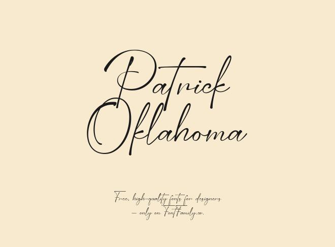 Patrick Oklahoma Font